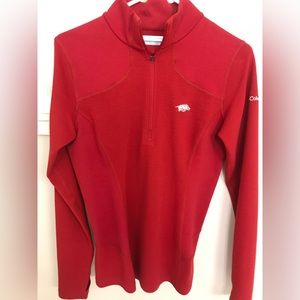Columbia half zip. Arkansas Razorback
